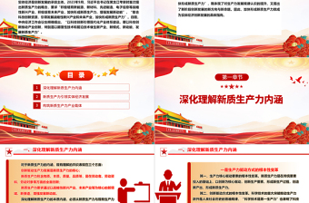 实体经济高质量发展新方向是新质生产力ppt大气简约加快形成新质生产力微党课
