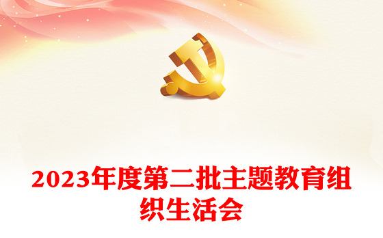 2023年度第二批主题教育组织生活会