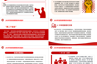 党的创新理论热点盘点PPT党建风坚持不懈用党的创新理论凝心铸魂微党课