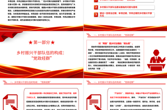 加强新时代乡村振兴干部队伍建设ppt精美党政贯彻落实乡村振兴战略基层党组织微党课