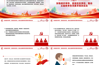 红色简洁三新领域主题教育经验做法PPT党课