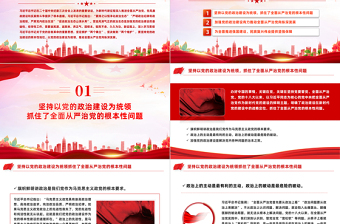 加强党的政治建设PPT大气简洁推动全面从严治党向纵深发展党课