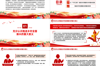 全力高效推进乡村全面振兴PPT简洁风做好新时代乡村振兴战略课件模板