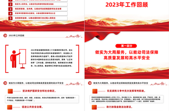 2024两会最高人民法院工作报告PPT大气简洁两会学习微党课