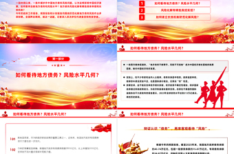 两会中国经济问答之三PPT大气简洁中国如何防范化解地方债务风险课件