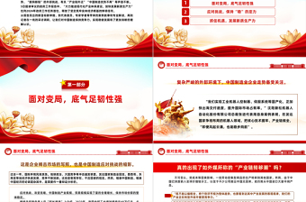 两会中国经济问答之四PPT红色精美应对现实挑战中国制造如何保持竞争力课件