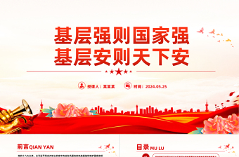 基层治理强基固本PPT党政风党员干部学习教育党课课件