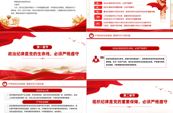 2024严明党的纪律规矩展新时代干部风貌PPT党政风党纪学习教育课件