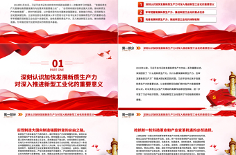 全力加快发展新质生产力推进新型工业化PPT党建风深入学习新质生产力课件