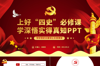 2021学四史、心向党PPT 免费
