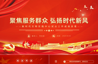 2023新文明实践站创意ppt