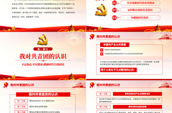 践行团员使命争做时代先锋PPT红色党政风做新时代合格团员主题团课课件模板