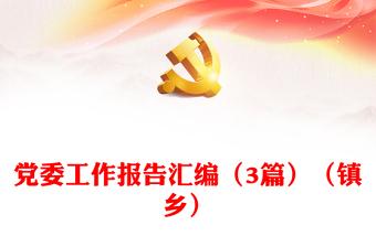 党委工作报告汇编（3篇）（镇乡）