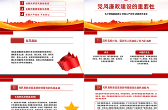 2023反腐倡廉PPT红色大气党风廉政建设专题微党课课件下载