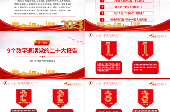 2023深入理解中国式现代化PPT大气党政风党员干部深入学习党的二十大报告内容专题党课课件