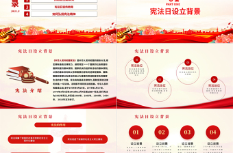 12月4日国家宪法日PPT创意精美弘扬宪法精神维护宪法权威党课课件