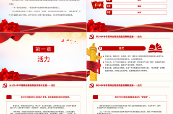 2024从中国两会看高质量发展新蓝图PPT创意华美两会专题微党课下载