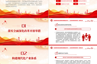 2024年立足本地特色和优势PPT红色简洁为加快革命老区高质量发展担当作为课件模板