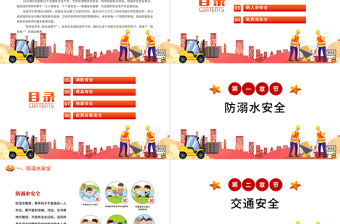 小学安全生产月主题教育活动PPT模板