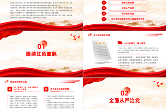 新时代的“窑洞对”PPT红色党建风深刻理解自我革命和人民监督的关系党课课件