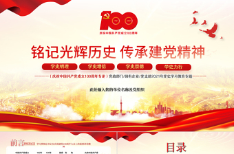 习近平总书记七一重要讲话党课ppt