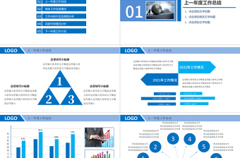 2023框架完整商务年终工作总结工作汇报工作报告新年计划ppt