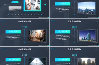 商务时间轴企业发展历程公司简介ppt模板