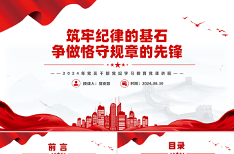 2024加强纪律作风建设ppt