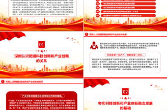 2024推动科技创新和产业创新融合发展PPT简洁风助力发展新质生产力课件