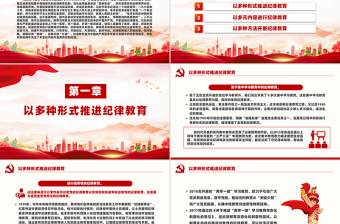 党政风党史上开展纪律教育的形式与方法PPT党课课件