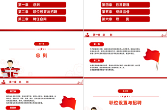 创意简洁风聘任制公务员管理规定（试行）PPT下载