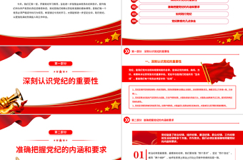 坚定信仰践行党纪PPT党建风党纪学习教育主题宣讲党课下载