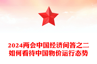 两会中国经济问答之二PPT大气简洁如何看待中国物价运行态势课件(讲稿)