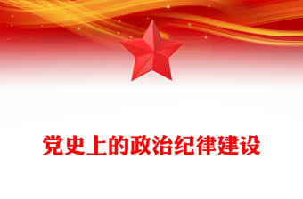党政风党史上的政治纪律建设PPT2024年党纪学习教育微党课(讲稿)