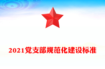 2021党支部规范化建设标准