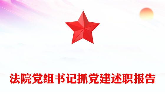 法院党组书记抓党建述职报告