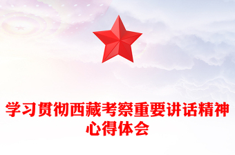 学习贯彻西藏考察重要讲话精神心得体会