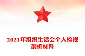 2023年组织生活会方案