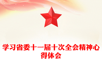 学习省委十一届十次全会精神心得体会