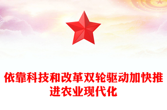 有力有效推进乡村农业现代化PPT党建风学习对“三农”工作作出的重要指示课件模板(讲稿)