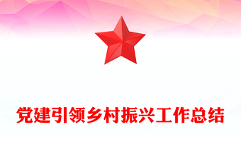 党建引领乡村振兴工作总结PPT模板课件(讲稿)