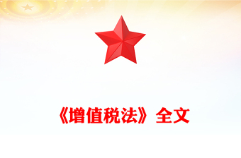 2025《增值税法》PPT红色简洁法律法规课件(讲稿)