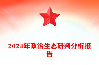 2024年政治生态研判分析报告