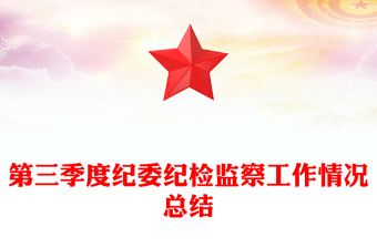 第三季度纪委纪检监察工作情况总结