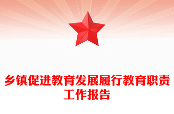 乡镇促进教育发展履行教育职责工作报告