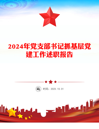 2024年党支部书记抓基层党建工作述职报告