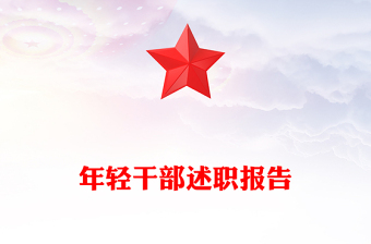 年轻干部述职报告