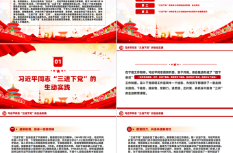 学习三进下党的生动实践和重要启示PPT党政风乡村振兴课件