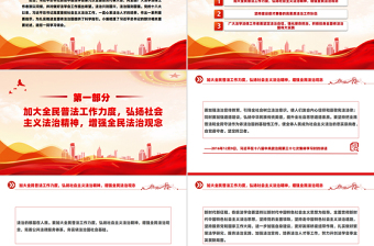 精美简洁坚定法治自信强化使命担当PPT党课