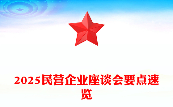 2025民营企业座谈PPT简洁大气新时代新征程民营经济发展前景广阔大有可为课件(讲稿)